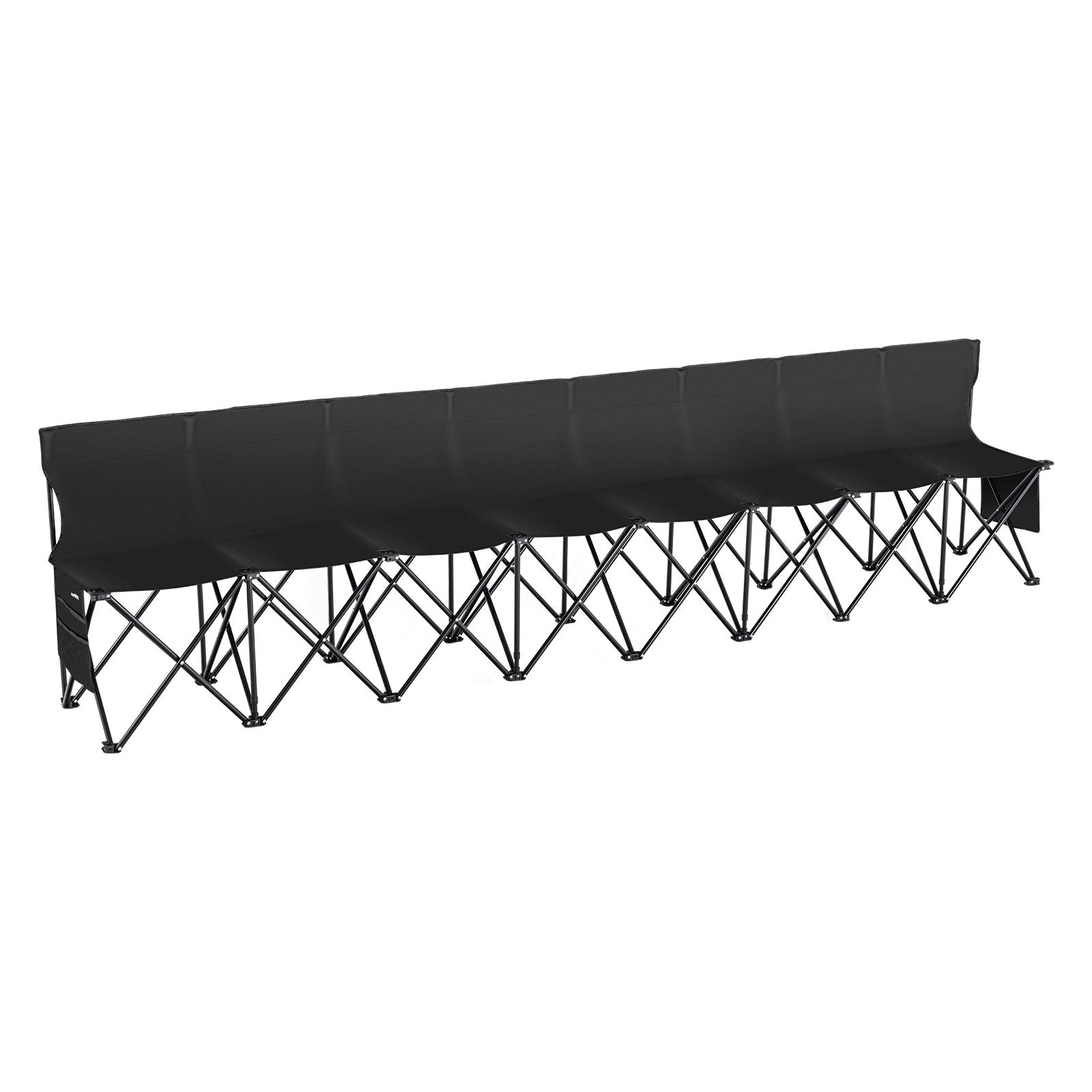 8 Seat Portable Folding Sport Bench Outdoor Camping Chair with Carry Bag V952-BKZDYDZYDKB84K243V0