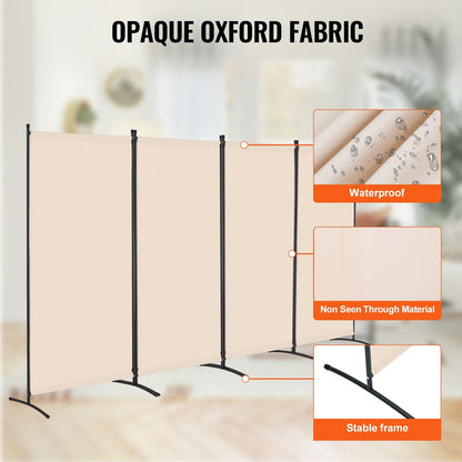Room Divider, 4 Panels Room Divider, Folding Privacy Screen and Portable Partition Divider for Room V952-BLFWFGQ4MB348QKQ9V0