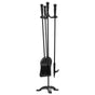 Fireplace Tool Set, 4 PCS Fire Tool Set and Holder with Three-Prong Stand, Ash Shovel, Brush, Fire Place V952-BLGJTJ4JTSZGOB6QI001V0