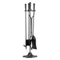 Fireplace Tool Set, 5 PCS Fire Tool Set and Holder with Five-Prong Stand, Tongs, Ash Shovel, Brush, Fire V952-BLGJTJ5JTWZG9M137001V0