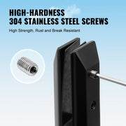 Glass Clamp, 10 PCS Square Glass Railing Bracket for 0.31 "-0.47 " Tempered Glass, 304 Stainless Steel Glass V952-BLLGJHSFXPT1QW8PAV0