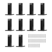 Glass Clamp, 10 PCS Square Glass Railing Bracket for 0.31 "-0.47 " Tempered Glass, 304 Stainless Steel Glass V952-BLLGJHSFXPT1QW8PAV0