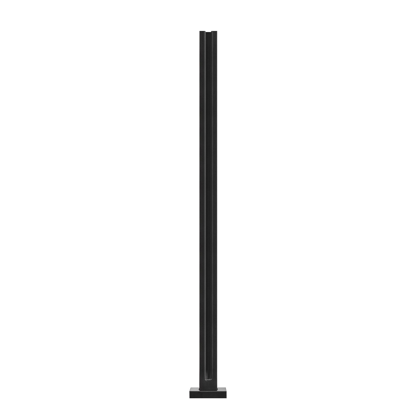 Glass Clamp, 41.34" Height Glass Railing Bracket for 0.39 "-0.47 " Thickness Tempered Glass, 304 Stainless V952-BLLGZHS105CM0PM4VV0