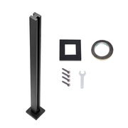 Glass Clamp, 41.34" Height Glass Railing Bracket for 0.39 "-0.47 " Thickness Tempered Glass, 304 Stainless V952-BLLGZHS105CM0PM4VV0