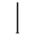 Glass Clamp 37.4" H Railing Bracket for 0.39 "-0.47 " Glass Black Black V952-BLLGZHS95CM1MKWL1V0