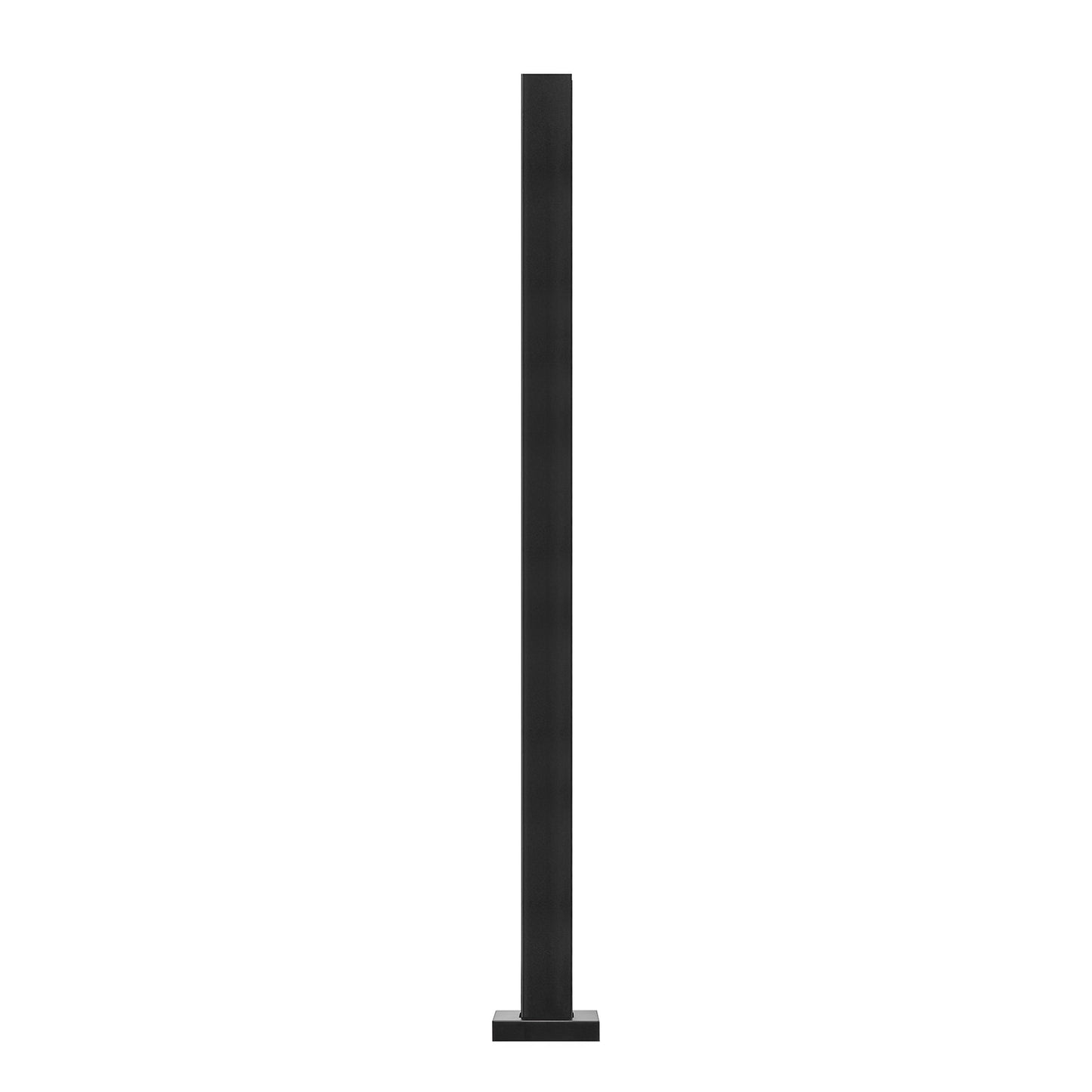 Glass Clamp 37.4" H Railing Bracket for 0.39 "-0.47 " Glass Black Black V952-BLLGZHS95CM1MKWL1V0