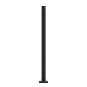 Glass Clamp 37.4" H Railing Bracket for 0.39 "-0.47 " Glass Black Black V952-BLLGZHS95CM1MKWL1V0