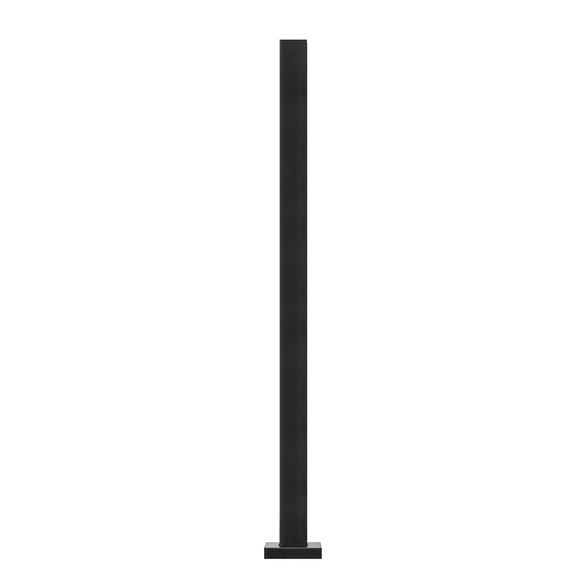 Glass Clamp 37.4" H Railing Bracket for 0.39 "-0.47 " Glass Black Black V952-BLLGZHS95CM1MKWL1V0