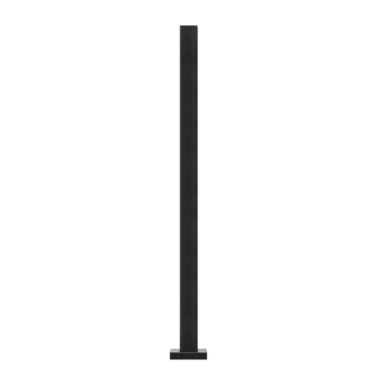 Glass Clamp 37.4" H Railing Bracket for 0.39 "-0.47 " Glass Black Black V952-BLLGZHS95CM1MKWL1V0
