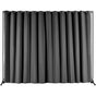 Room Divider, 8 ft x 10 ft (96 x 120inch) Portable Panel Room Divider with Wheels Curtain Divider Stand, Room V952-BLP196120INCHM4BSV0