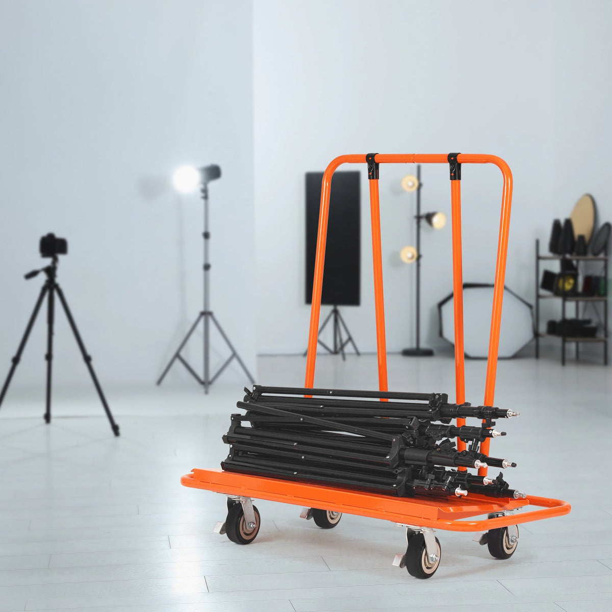 Drywall Cart, 3000 LBS Panel Dolly Cart with 45.28" x 21.8" Deck and 5" Swivel Wheels, Heavy-Duty Drywall V952-BLTCDGS000008IV4SV0