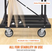 Drywall Cart, 1800 LBS Panel Dolly Cart with 45.28" x 29.13" Deck and 5" Swivel Wheels, Heavy-Duty Drywall V952-BLTCSGS00000FF996V0
