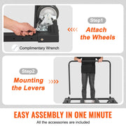 Drywall Cart, 1800 LBS Panel Dolly Cart with 45.28" x 29.13" Deck and 5" Swivel Wheels, Heavy-Duty Drywall V952-BLTCSGS00000FF996V0