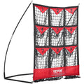 9 Hole Baseball Softball Pitching Net 9 Pocket Hitting Practice 49"x42" V952-BLXWBQTQW494ZDBEBV0