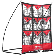 9 Hole Baseball Softball Pitching Net 9 Pocket Hitting Practice 49"x42" V952-BLXWBQTQW494ZDBEBV0