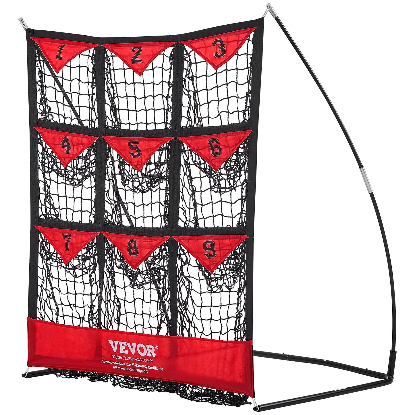 9 Hole Baseball Softball Pitching Net 9 Pocket Hitting Practice 49"x42" V952-BLXWBQTQW494ZDBEBV0