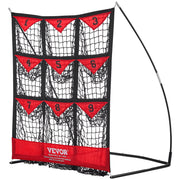 9 Hole Baseball Softball Pitching Net 9 Pocket Hitting Practice 49"x42" V952-BLXWBQTQW494ZDBEBV0