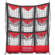 9 Hole Baseball Softball Pitching Net 9 Pocket Hitting Practice 49"x42" V952-BLXWBQTQW494ZDBEBV0