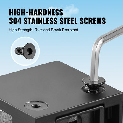 Glass Clamp, 40 PCS Square Glass Railing Bracket for 0.31 "-0.47 " Tempered Glass, 304 Stainless Steel Glass V952-BLZJHSFX40PCUK43PV0