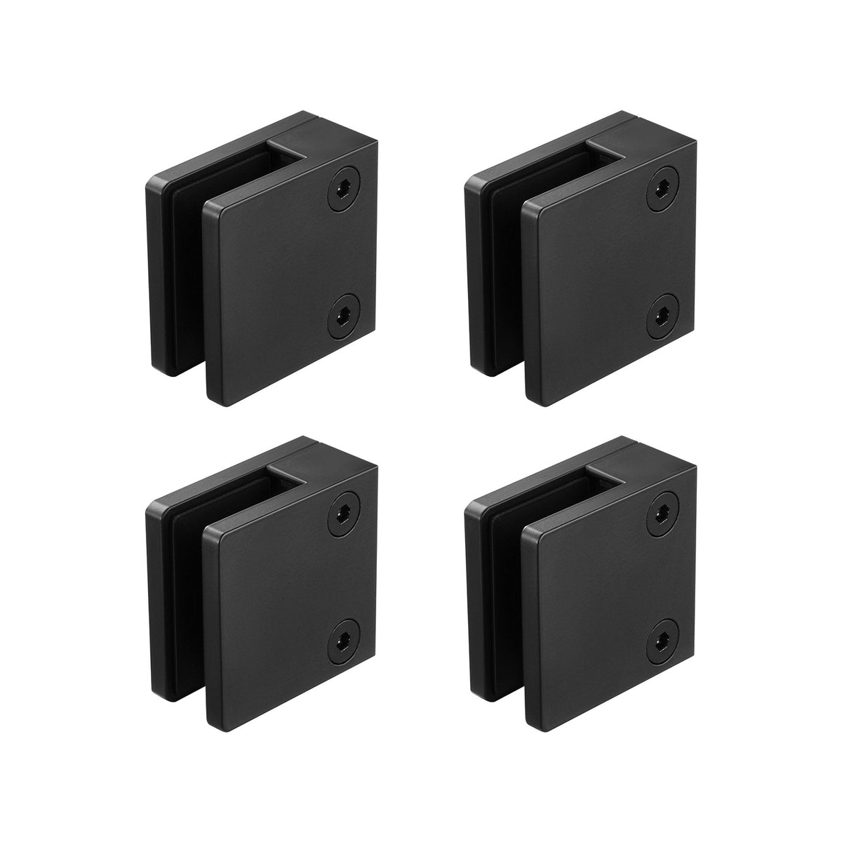 Glass Clamp, 40 PCS Square Glass Railing Bracket for 0.31 "-0.47 " Tempered Glass, 304 Stainless Steel Glass V952-BLZJHSFX40PCUK43PV0