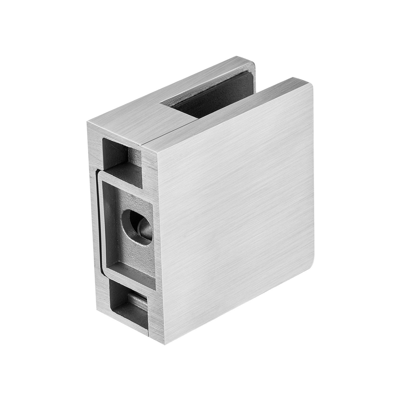 Glass Clamp, 4 PCS Square Glass Railing Bracket for 0.31 "-0.47 " Tempered Glass, 304 Stainless Steel Glass V952-BLZJYSFX4PCSB3QG6V0