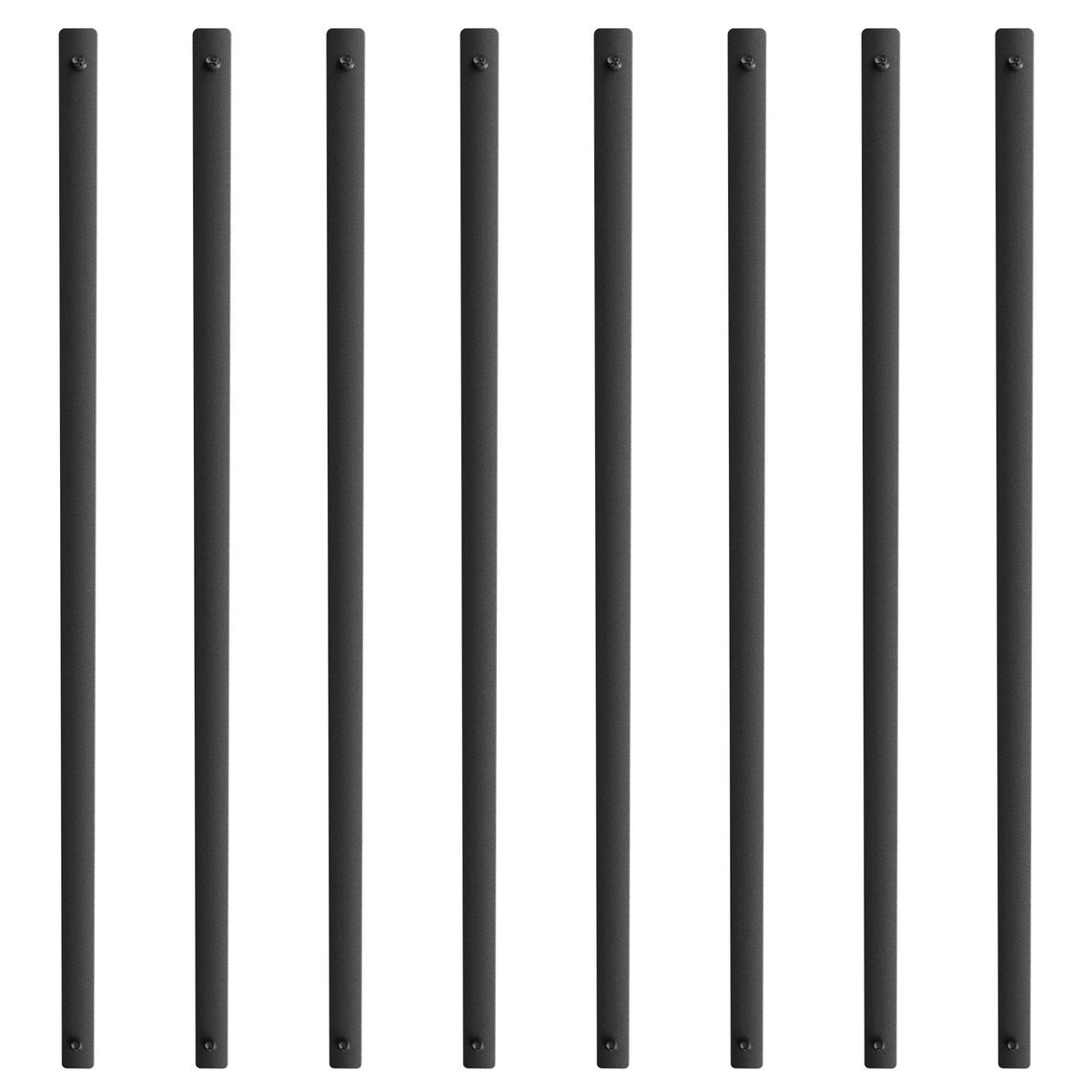Staircase Metal Balusters, 38'' x 1'' Flat Aluminum Alloy Decorative Banister Spindles, 72 Pack Deck Baluster V952-BPKLGZ38YC72HC6XOV0