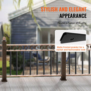 Staircase Metal Balusters, 38'' x 1'' Flat Aluminum Alloy Decorative Banister Spindles, 72 Pack Deck Baluster V952-BPKLGZ38YC72HC6XOV0