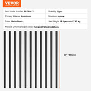 Staircase Metal Balusters, 38'' x 1'' Flat Aluminum Alloy Decorative Banister Spindles, 72 Pack Deck Baluster V952-BPKLGZ38YC72HC6XOV0