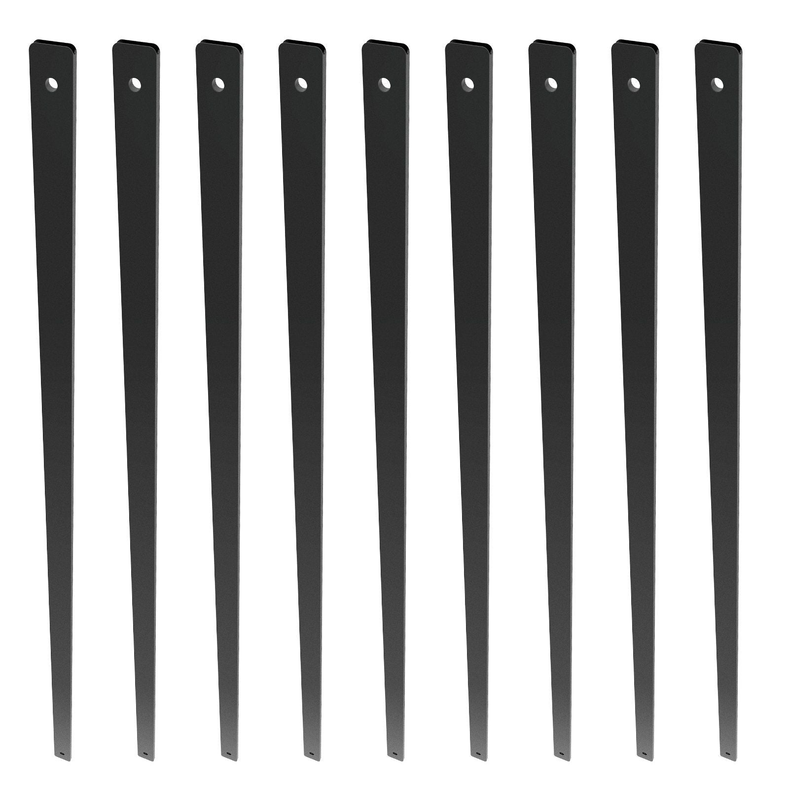 Staircase Metal Balusters, 38'' x 1'' Flat Aluminum Alloy Decorative Banister Spindles, 72 Pack Deck Baluster V952-BPKLGZ38YC72HC6XOV0