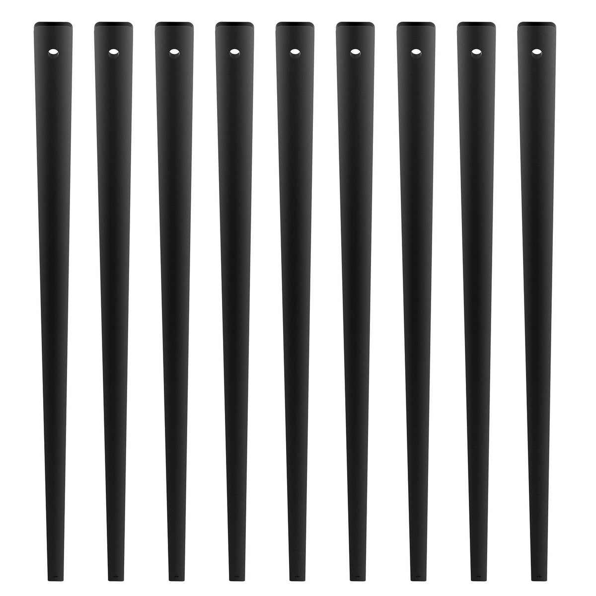 Staircase Metal Balusters, 38'' x 1'' Flat Aluminum Alloy Decorative Banister Spindles, 72 Pack Deck Baluster V952-BPKLGZ38YC72HC6XOV0