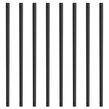 Staircase Metal Balusters, 38'' x 1'' Flat Aluminum Alloy Decorative Banister Spindles, 72 Pack Deck Baluster V952-BPKLGZ38YC72HC6XOV0