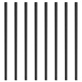 Staircase Metal Balusters, 29.5'' x 1'' Flat Aluminum Alloy Decorative Banister Spindles, 51 Pack Deck V952-BPKLGZ51G295RCF96V0