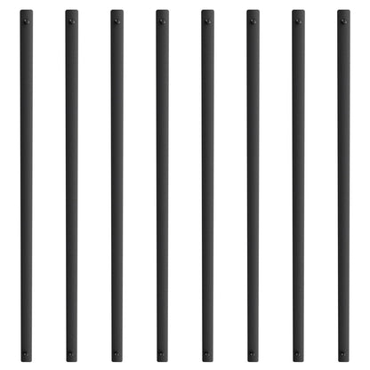 Staircase Metal Balusters, 29.5'' x 1'' Flat Aluminum Alloy Decorative Banister Spindles, 51 Pack Deck V952-BPKLGZ51G295RCF96V0