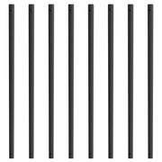 Staircase Metal Balusters, 32.28"x1"x0.2" Flat Aluminum Alloy Decorative Banister Spindles, 51 Pack Deck V952-BPKLGZ51G322DLHBFV0