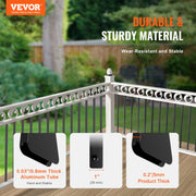Staircase Metal Balusters, 32.28"x1"x0.2" Flat Aluminum Alloy Decorative Banister Spindles, 51 Pack Deck V952-BPKLGZ51G322DLHBFV0