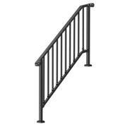 Handrails for Outdoor Steps, 5 Step Stair Hand Rail Kit, Transitional Carbon Steel Railings with Installation V952-BPXGMDZLSLZFDP9MRV0