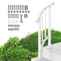 Handrails for Outdoor Steps, 1-2 Step Stair Hand Rail Kit, Transitional Carbon Steel Railings with V952-BPXGMDZLSLZFKGS2YV0
