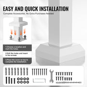 Handrails for Outdoor Steps, 1-2 Step Stair Hand Rail Kit, Transitional Carbon Steel Railings with V952-BPXGMDZLSLZFKGS2YV0