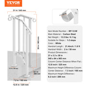 Handrails for Outdoor Steps, 1-2 Step Stair Hand Rail Kit, Transitional Carbon Steel Railings with V952-BPXGMDZLSLZFKGS2YV0
