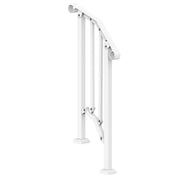 Handrails for Outdoor Steps, 1-2 Step Stair Hand Rail Kit, Transitional Carbon Steel Railings with V952-BPXGMDZLSLZFKGS2YV0
