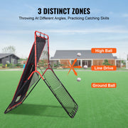 Baseball And Softball Rebounder Net 3.5x4.5 ft 2-in-1 Switch Hitter Pitch V952-BQHDWDYXWEHY2V8G3V0