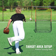 Baseball And Softball Rebounder Net, 3 x 4.5 ft PitchBack Baseball Pitching Nest, 3-Way Baseball, Softball V952-BQHDWDYXWGDJV7BWFV0
