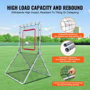 Baseball And Softball Rebounder Net, 3.5 x 6 ft PitchBack Baseball Pitching Nest, Softball Pitchback Net, V952-BQHDWDYXWJDKP6FD7V0