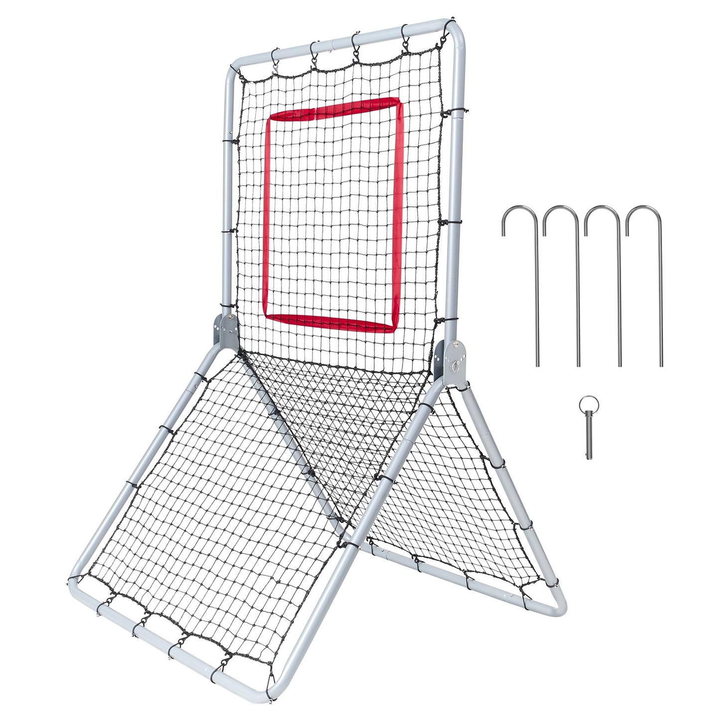 Baseball And Softball Rebounder Net, 3.5 x 6 ft PitchBack Baseball Pitching Nest, Softball Pitchback Net, V952-BQHDWDYXWJDKP6FD7V0