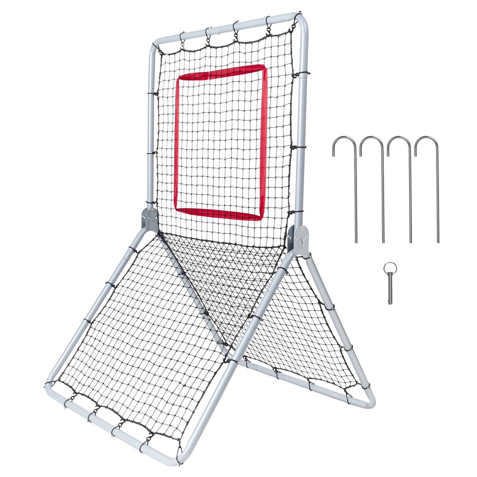 Baseball And Softball Rebounder Net, 3.5 x 6 ft PitchBack Baseball Pitching Nest, Softball Pitchback Net, V952-BQHDWDYXWJDKP6FD7V0