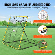 Baseball And Softball Rebounder Net, 4 x 4.5 Feet PitchBack Baseball Nest for Pitching and Fielding Training, V952-BQHDWPWJDKD41TLV7V0