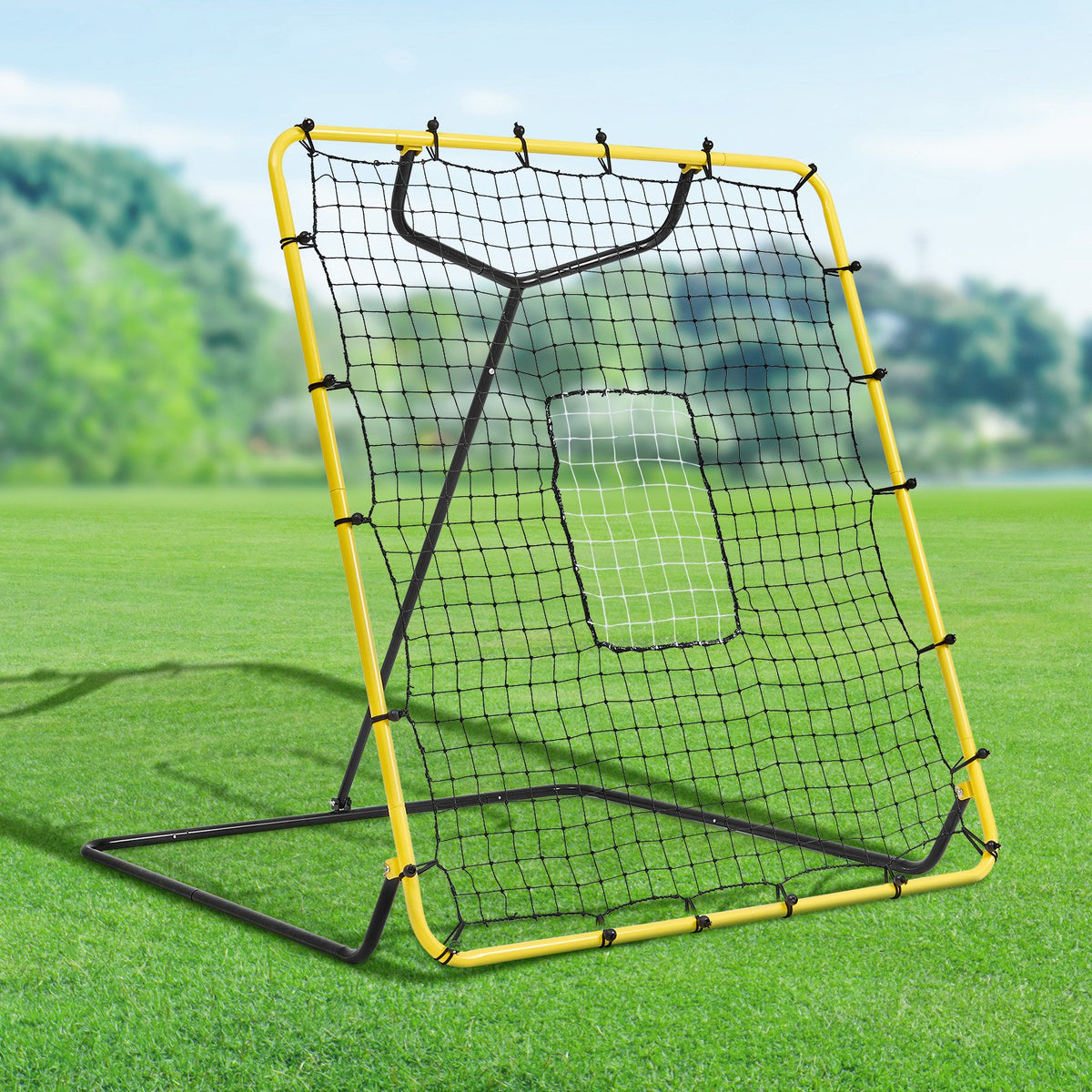 Baseball And Softball Rebounder Net, 4 x 4.5 Feet PitchBack Baseball Nest for Pitching and Fielding Training, V952-BQHDWPWJDKD41TLV7V0