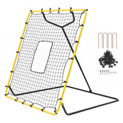 Baseball And Softball Rebounder Net, 4 x 4.5 Feet PitchBack Baseball Nest for Pitching and Fielding Training, V952-BQHDWPWJDKD41TLV7V0