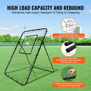Baseball And Softball Rebounder Net, 4 x 6 Feet PitchBack Baseball Nest for Pitching and Fielding Training, V952-BQHDWPWJDKD4HE1Z4V0