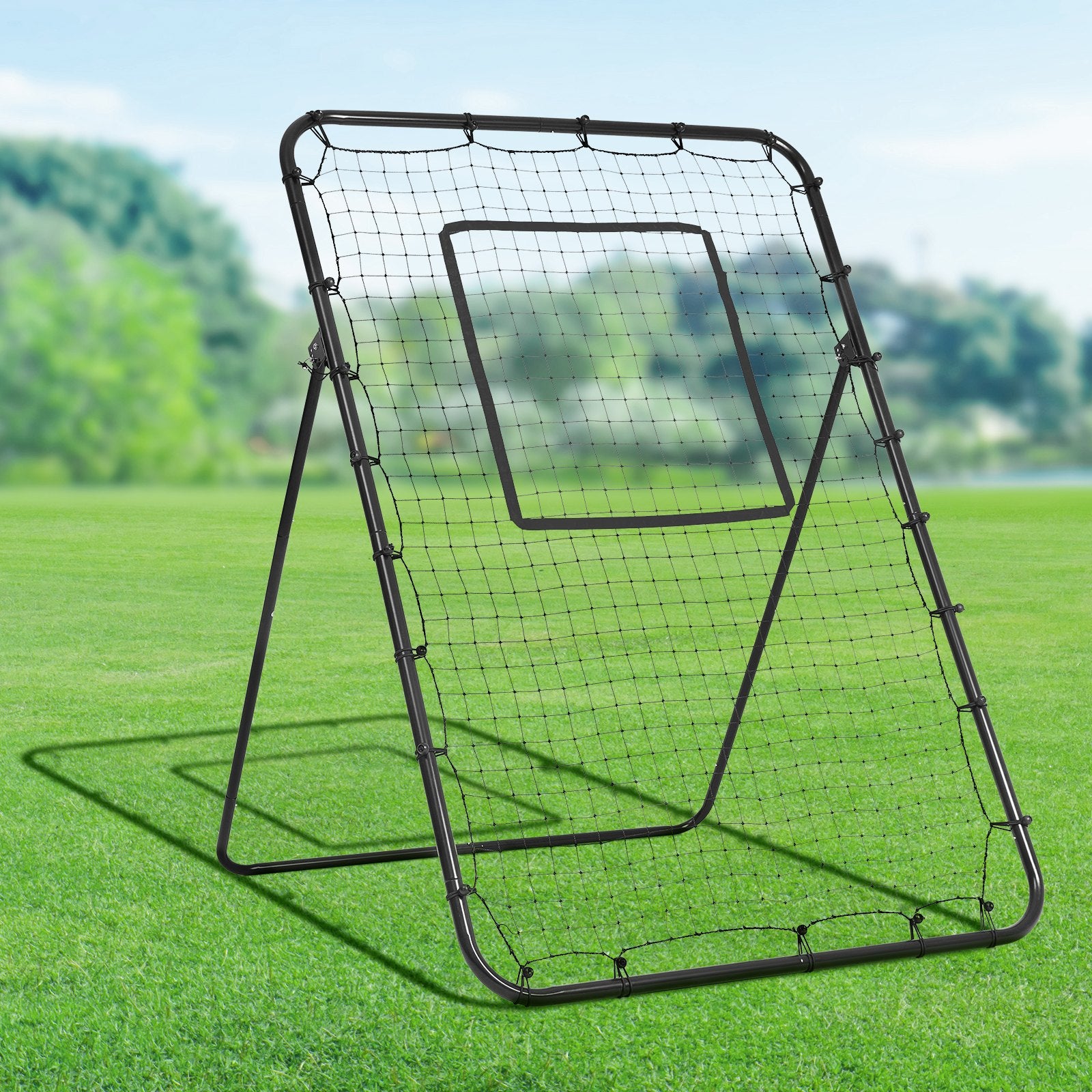 Baseball And Softball Rebounder Net, 4 x 6 Feet PitchBack Baseball Nest for Pitching and Fielding Training, V952-BQHDWPWJDKD4HE1Z4V0